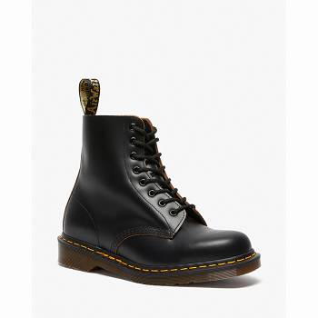 Dr Martens 1460 Vintage Made In England Lace Up - Cierne Cizmy Damske, DR0223